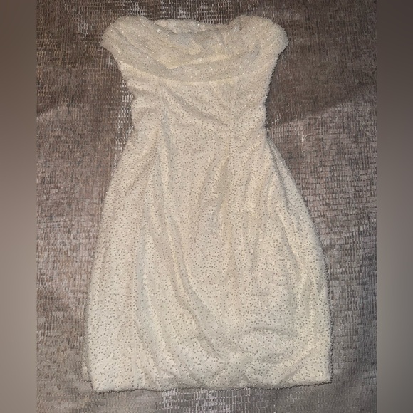 Oh Polly Cream Strapless Mini Dress - Picture 4 of 6